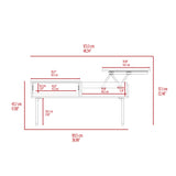 English Elm Lift Top Coffee Table With Drawer Vezu, Dark Walnut Finish