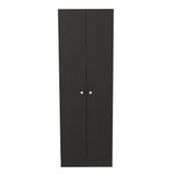 English Elm Storage Cabinet Pipestone, Double Door, Black Wengue Finish