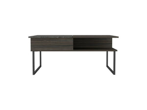 English Elm Lift Top Coffee Table Juvve - Modern Carbon Espresso Design With Hidden Storage & Open Shelf B092122813
