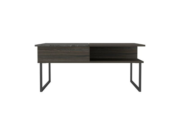 English Elm Lift Top Coffee Table Juvve - Modern Carbon Espresso Design With Hidden Storage & Open Shelf B092122813