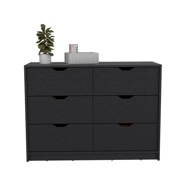 English Elm Dresser Curio With Four Drawers & Stylish Black Wengue Finish – Perfect For Any Room’S Storage Needs B092122836