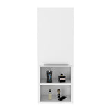 White Medicine Cabinet with Open Shelves, Hazelton Design, 32