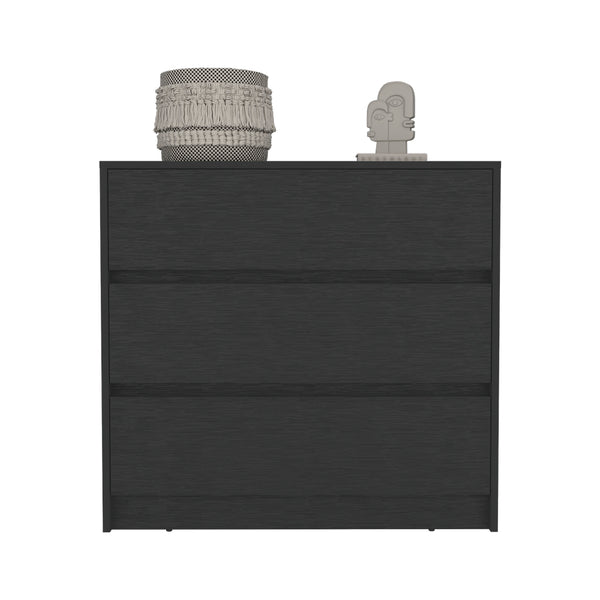 English Elm Dresser With Three Drawers, Sleek Black Wenge Finish - Modern Storage For Any Space, Easy Assembly! B092122832