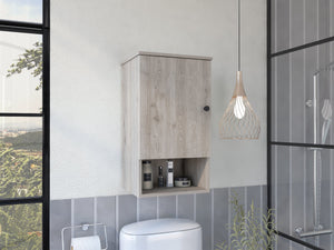 English Elm Medicine Cabinet Porto - Stylish Light Gray Storage With Soft-Close Door & Adjustable Shelves, 33” L B092123053