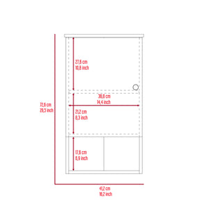 English Elm Medicine Cabinet Porto - Stylish Light Gray Storage With Soft-Close Door & Adjustable Shelves, 33” L B092123053