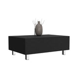 Black Finish Lift Top Coffee Table with Hidden Storage - Annapolis