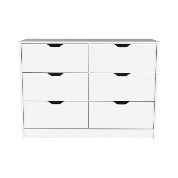 English Elm Dresser Curio With Four Drawers & Elegant White Finish - Versatile Storage For Any Room! B092122835