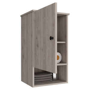 English Elm Medicine Cabinet Porto - Stylish Light Gray Storage With Soft-Close Door & Adjustable Shelves, 33” L B092123053
