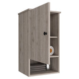 English Elm Medicine Cabinet Porto, Two Internal Shelves, Light Gray Finish