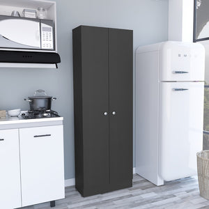English Elm Storage Cabinet Pipestone - Sleek Double Door Design In Black Wengue Finish For Ultimate Organization B092123043-GIGA