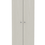 English Elm Storage Cabinet Pipestone, Double Door, Pearl Finish