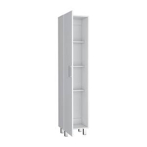 English Elm Storage Cabinet Molekeede – Stylish White Organizer With Lockable Doors & Versatile Shelves For Home B092123123-GIGA