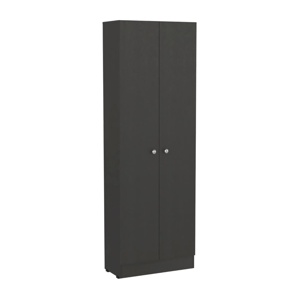 English Elm Storage Cabinet Pipestone - Sleek Double Door Design In Black Wengue Finish For Ultimate Organization B092123043-GIGA