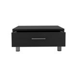 English Elm Coffee Table Albuquerque, One Drawer, Black Wengue Finish