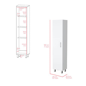 English Elm Storage Cabinet Molekeede – Stylish White Organizer With Lockable Doors & Versatile Shelves For Home B092123123-GIGA