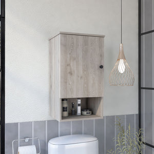 English Elm Medicine Cabinet Porto - Stylish Light Gray Storage With Soft-Close Door & Adjustable Shelves, 33” L B092123053