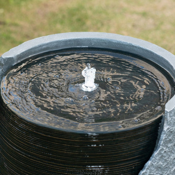 English Elm 20x20x18" Polyresin Broken Urn Sculptural Fountain with Light Indoor Outdoor Garden W2078124783