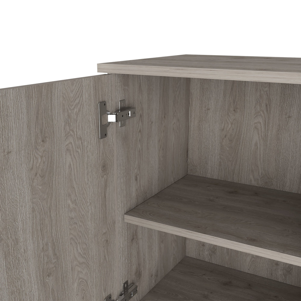 English Elm Medicine Cabinet Porto - Stylish Light Gray Storage With Soft-Close Door & Adjustable Shelves, 33” L B092123053