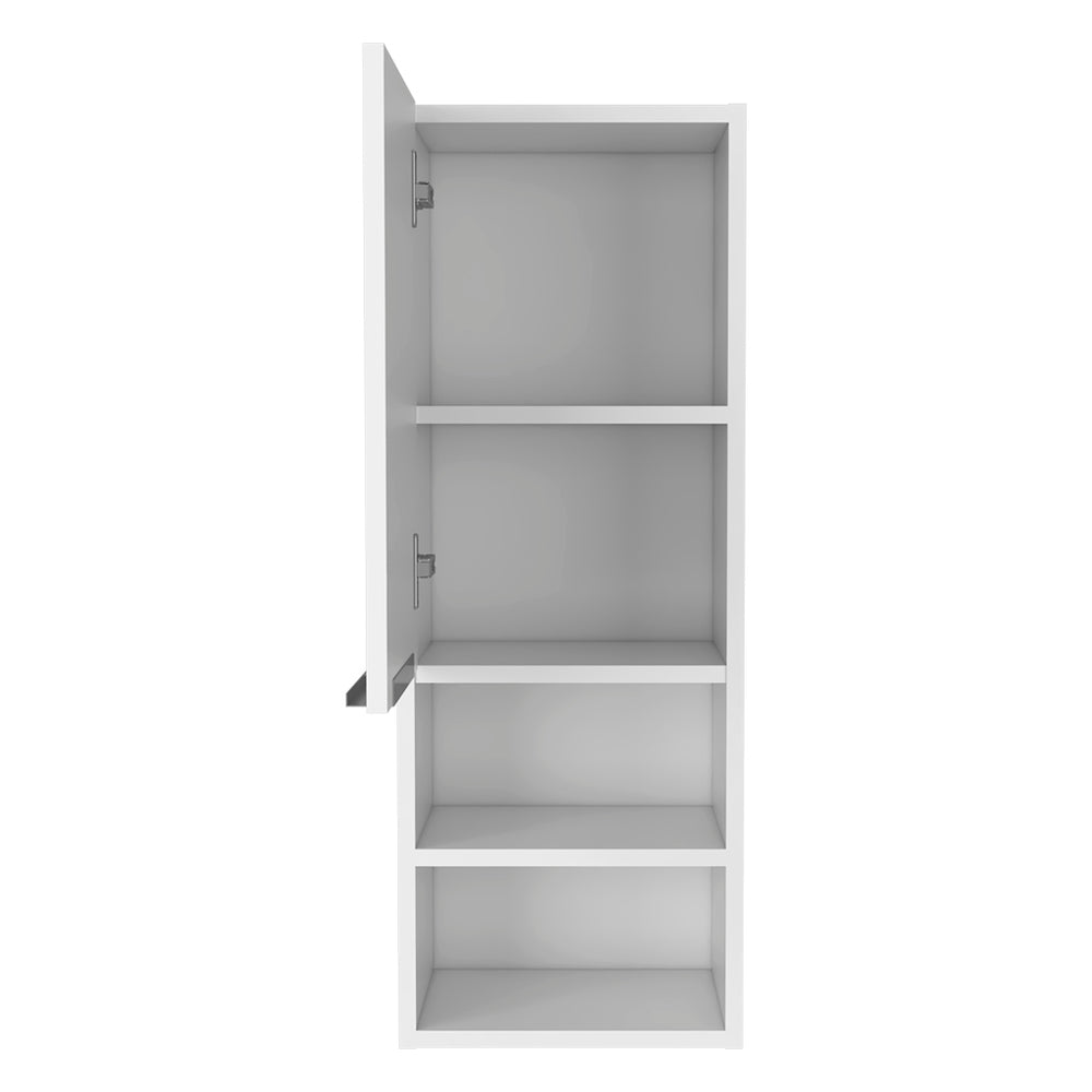 English Elm Medicine Cabinet Hazelton with Open Lower Shelves and Interior Storage, Easy Assembly, Durable Finish White B092122814