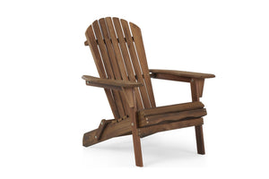English Elm Wooden Hemlock Adirondack Folding Chair Set Solid Slatted Patio Seating for Two W1390124961