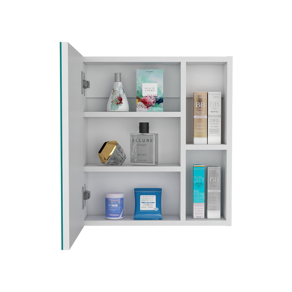 English Elm Medicine Cabinet Clifton - Stylish Mirrored Storage With 5 Shelves For Modern Bathrooms & Space-Saving B092122976