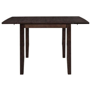 English Elm Topmax Drop Leaf Wood Breakfast Nook Table Set with X Back Chairs for Two Espresso N717S000164P
