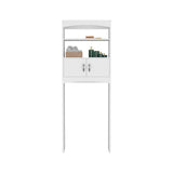 English Elm Over The Toilet Cabinet Valentia, Three Shelves, White Finish