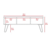 English Elm Coffee Table Minnesota, Two Shelves, Carbon Espresso Finish