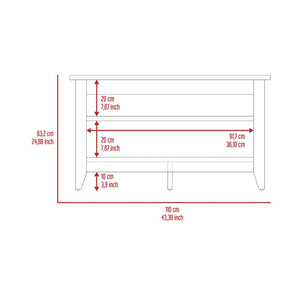 English Elm Storage Bench Susho – Versatile Light Oak Finish With Open Shelving For Stylish Home Organization B092123080-GIGA
