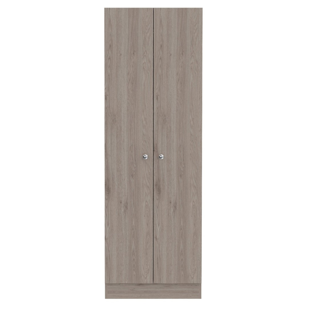 English Elm Storage Cabinet Pipestone - Tall Double Door In Light Gray, Ideal For Organizing Any Space! B092123044-GIGA