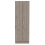 English Elm Storage Cabinet Pipestone, Double Door, Light Gray Finish