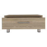 English Elm Coffee Table Albuquerque, One Drawer, Light Pine Finish