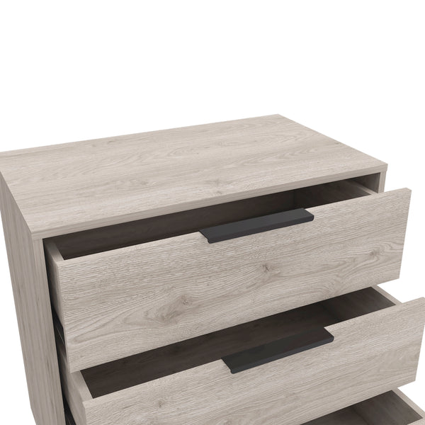 English Elm 3 Drawers Dresser - Modern Light Gray Storage Solution With Quality Construction For Stylish Spaces B092122994