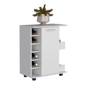 English Elm Kitchen Island Wynne: Stylish Storage & Spacious Work Surface In White & Macadamia Finish B092123147