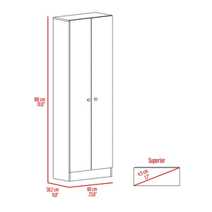 English Elm Storage Cabinet Pipestone - Tall Double Door In Light Gray, Ideal For Organizing Any Space! B092123044-GIGA