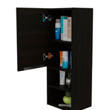 English Elm Medicine Cabinet Hazelton, Two Interior Shelves, Black Wengue Finish