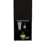 English Elm Medicine Cabinet Hazelton, Two Interior Shelves, Black Wengue Finish