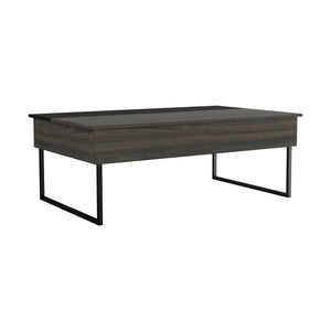 English Elm Lift Top Coffee Table Wuzz with Concealed Storage, Spacious 48.8" Surface, Carbon Espresso Elegance B092123111