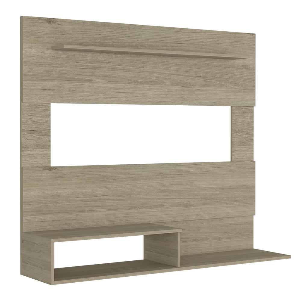 English Elm Floating Entertainment Center Albuquerque - Light Pine Floating TV Stand for TVs up to 55", Slim Shelf B092122842