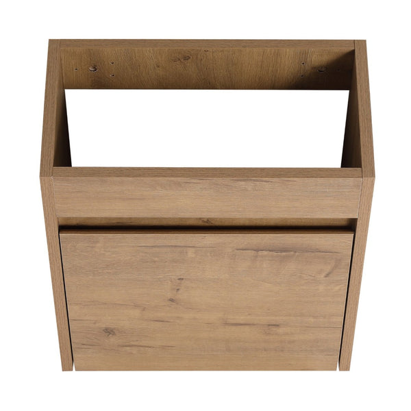 English Elm Soft Close Doors 16-Inch Bathroom Vanity With Sink - Modern, Space-Saving Design For Small Spaces W999125018-GIGA