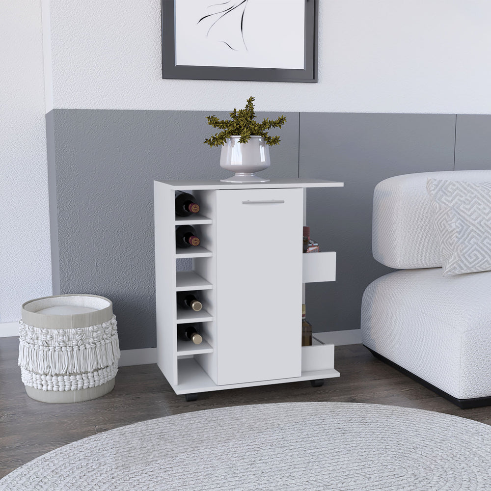 English Elm Kitchen Island Wynne: Stylish Storage & Spacious Work Surface In White & Macadamia Finish B092123147