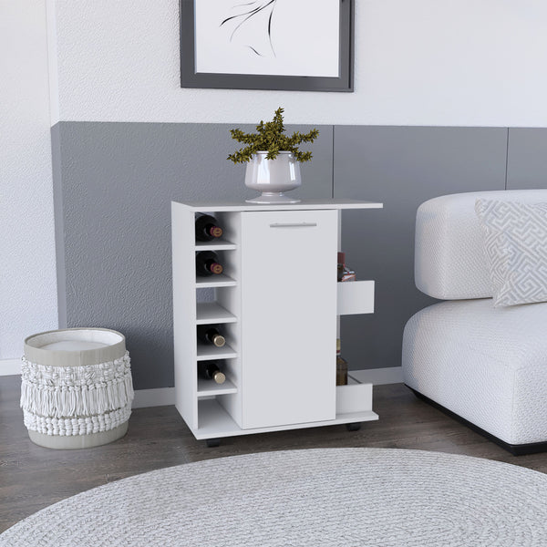English Elm Kitchen Island Wynne: Stylish Storage & Spacious Work Surface In White & Macadamia Finish B092123147