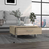 Albuquerque Coffee Table, Light Pine Finish, 1 Drawer, 23.6