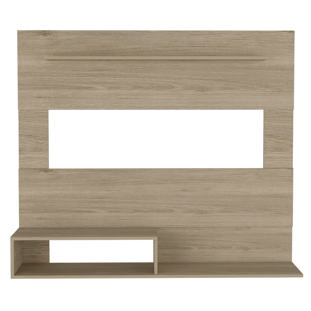 English Elm Floating Entertainment Center Albuquerque - Light Pine Floating TV Stand for TVs up to 55", Slim Shelf B092122842