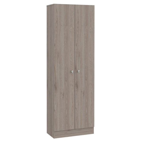 English Elm Storage Cabinet Pipestone - Tall Double Door In Light Gray, Ideal For Organizing Any Space! B092123044-GIGA