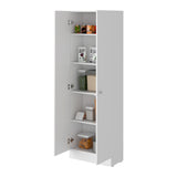 English Elm Storage Cabinet Pipestone, Double Door, White Finish