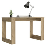 English Elm Computer Desk Albion With Ample Worksurface and Legs, Light Oak Finish