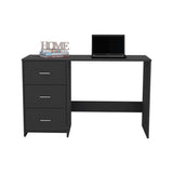 Riverside Writing Desk with 3 Drawers, Black Wengue Finish - 47