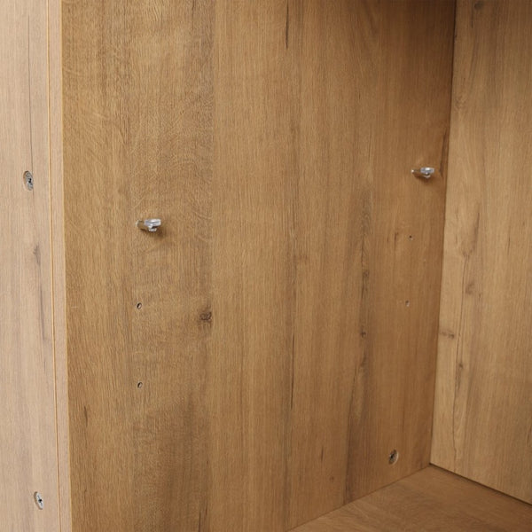 English Elm Soft Close Doors & Open Storage Rack, 48-Inch Freestanding Bathroom Vanity With Plywood Finish W999125009-GIGA