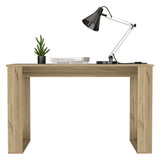 English Elm Computer Desk Albion With Ample Worksurface and Legs, Light Oak Finish